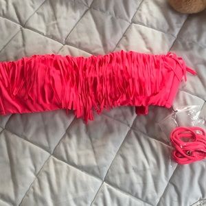 Coral Victoria’s Secret fringe bikini top
